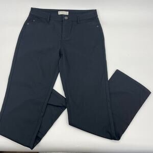 J. JILL Smooth Fit Straight Leg Black Jean Size 6P Cotton Blend Denim Mid Rise